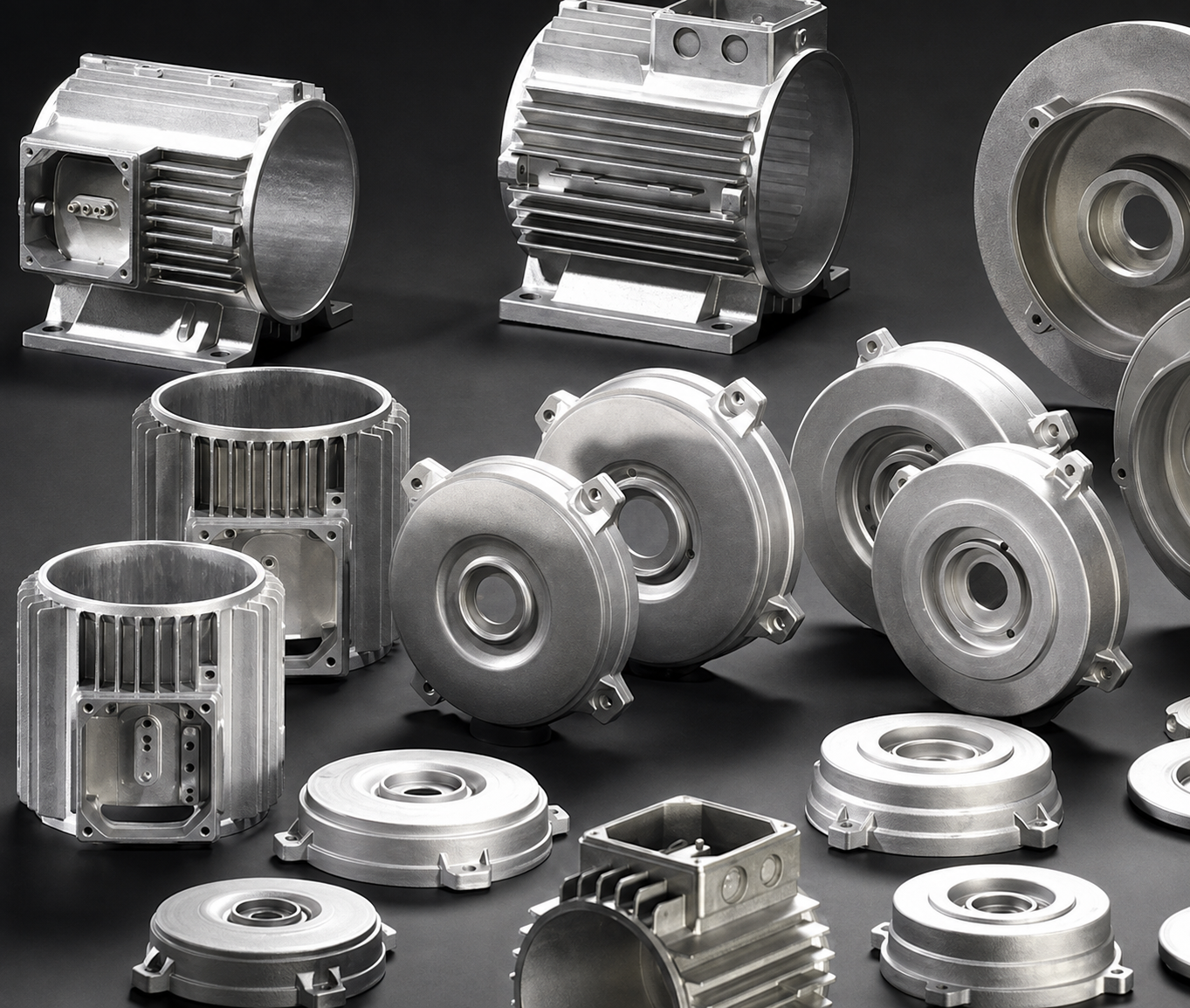 Precision machined motor housing