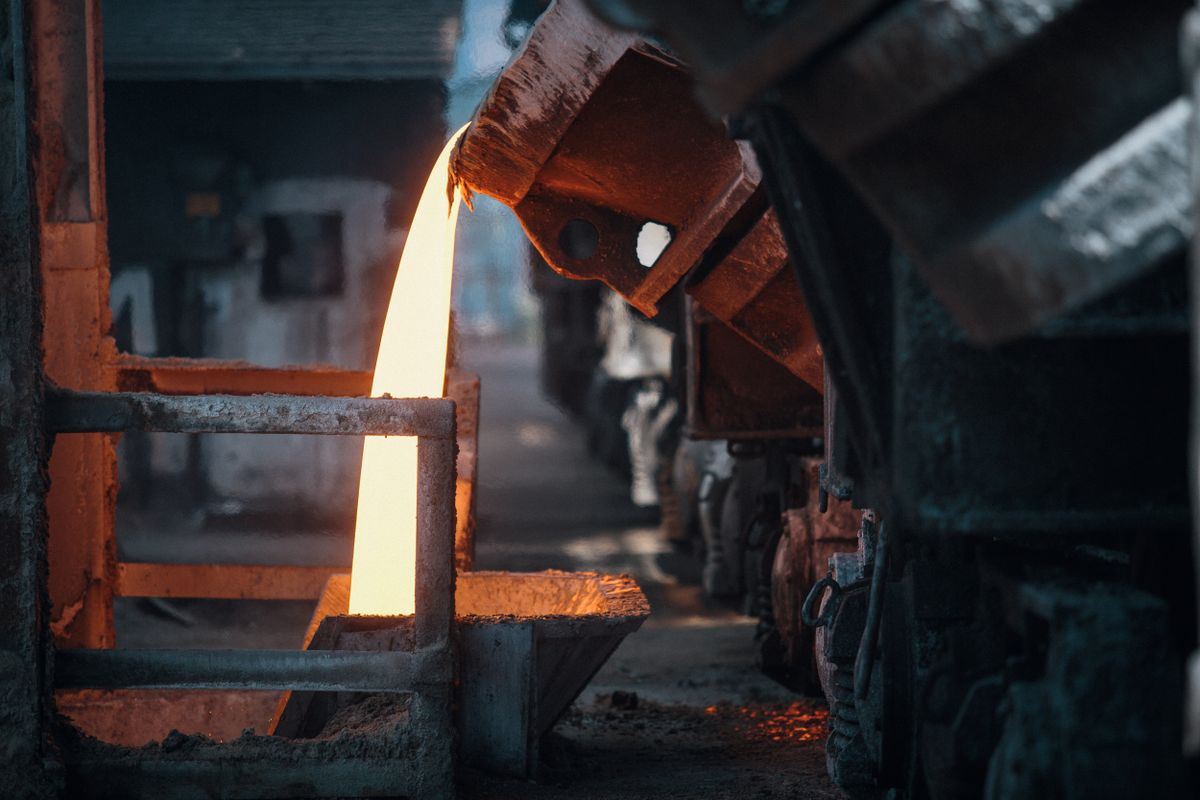 Foundry and casting area